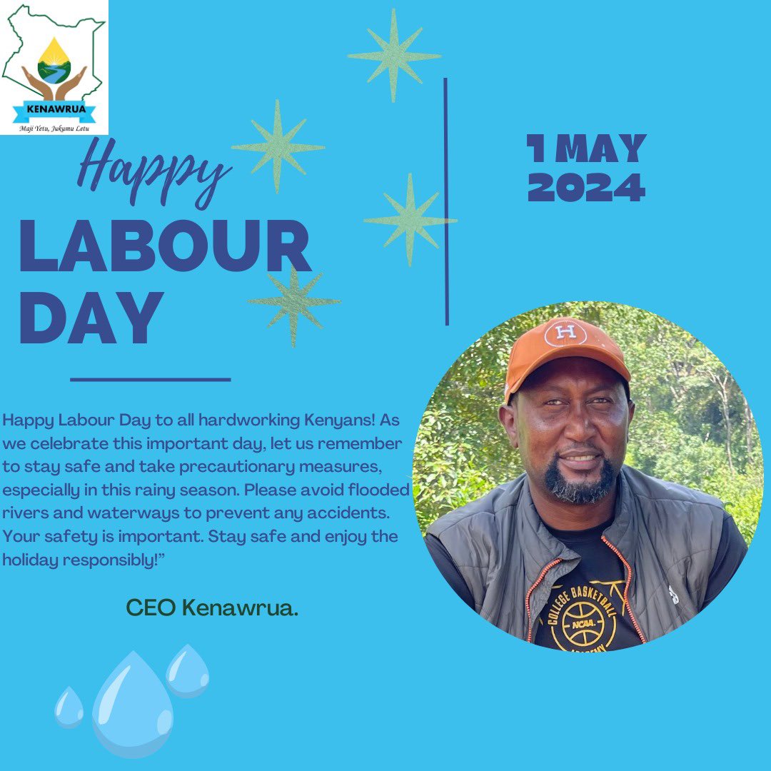 Happy Labour Day to all the hardworking Kenyans who contribute to our society every day. Take some time today to relax and celebrate your accomplishments. You deserve it! #LabourDay2024
