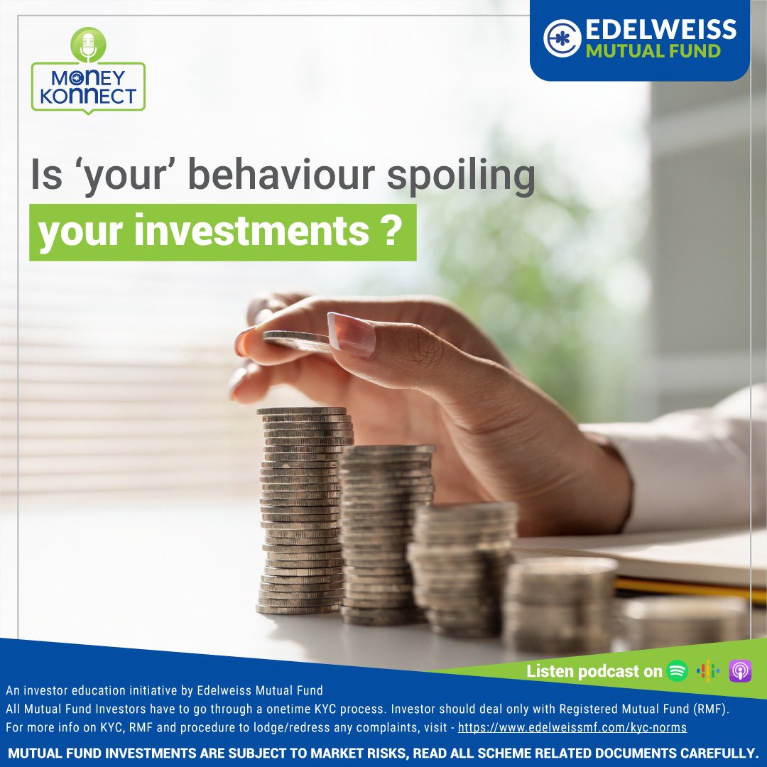 Know how behavioral biases spoil your investment journey

Tune in to our Money Konnect podcast here -bit.ly/49MWBvq

#EdelweissMutualFund #MoneyKonnect #Podcast #MutualFundsSahiHai #MutualFunds #FinancialJourney