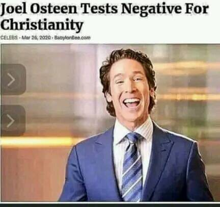 #TaxTheChurches .@JoelOsteen is a fake.