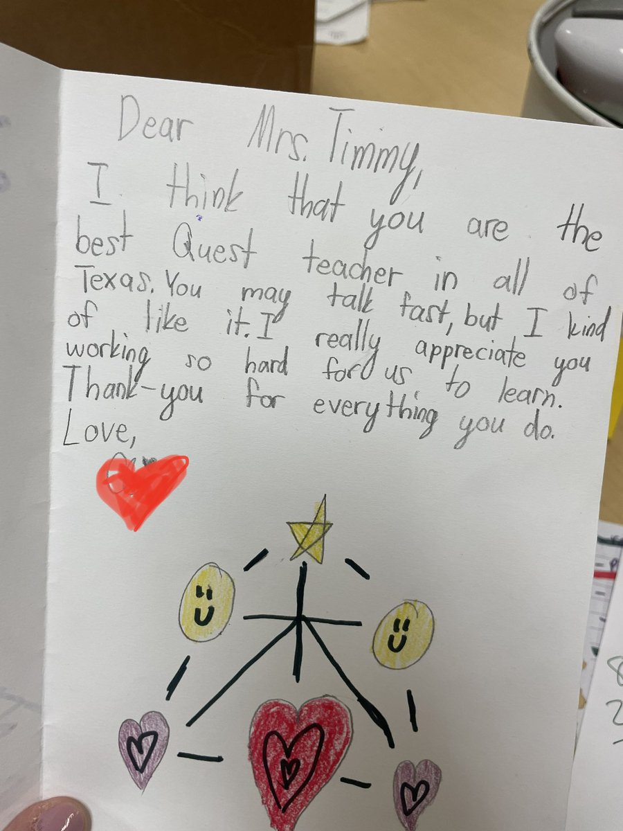 This made me tear up a little bit this morning, not even gonna lie, 🥰 bc it’s ME that’s so appreciative of my time spent with them. #TeacherAppreciationWeek #theGrove @WGESdragons @WGESPTO