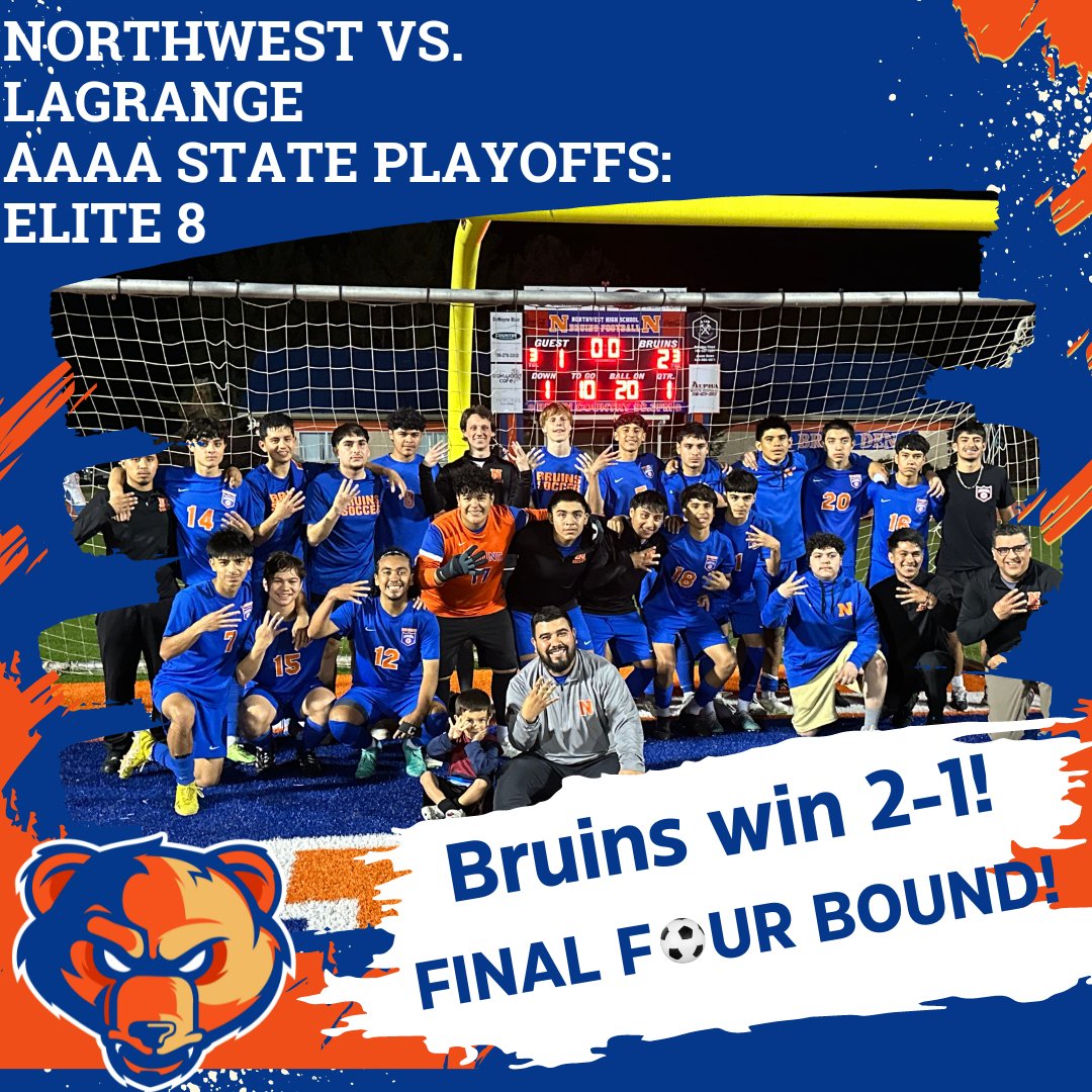 Go Bruins! ⚽️
Next up: A Final Four match against Johnson High School on Friday! #VamosAzules