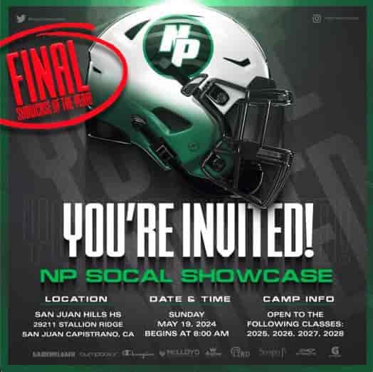 Thank you @NPShowcases for the invitation to show my talent and compete @NiMonica63 @coachmetty @OakHillsFootba1 @DannyLockhartS1 @BrandonHuffman @GregBiggins @247Sports