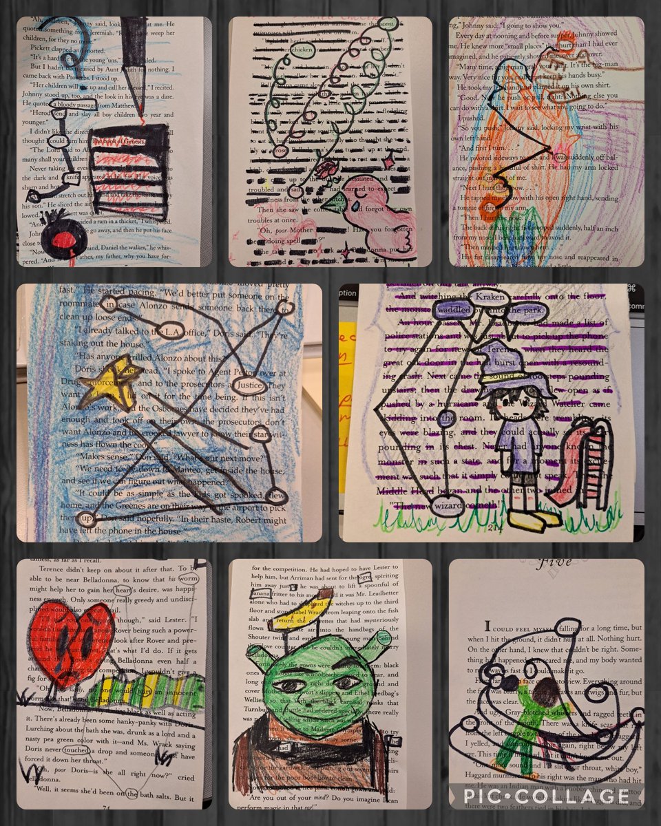 Blackout Poetry is one of my FAVORITE lessons I do with students every year. They love it, and I love seeing their creativity soar. So many wonderful artists at our school. @angiegroenke @MBRoadrunners #nkclibraries