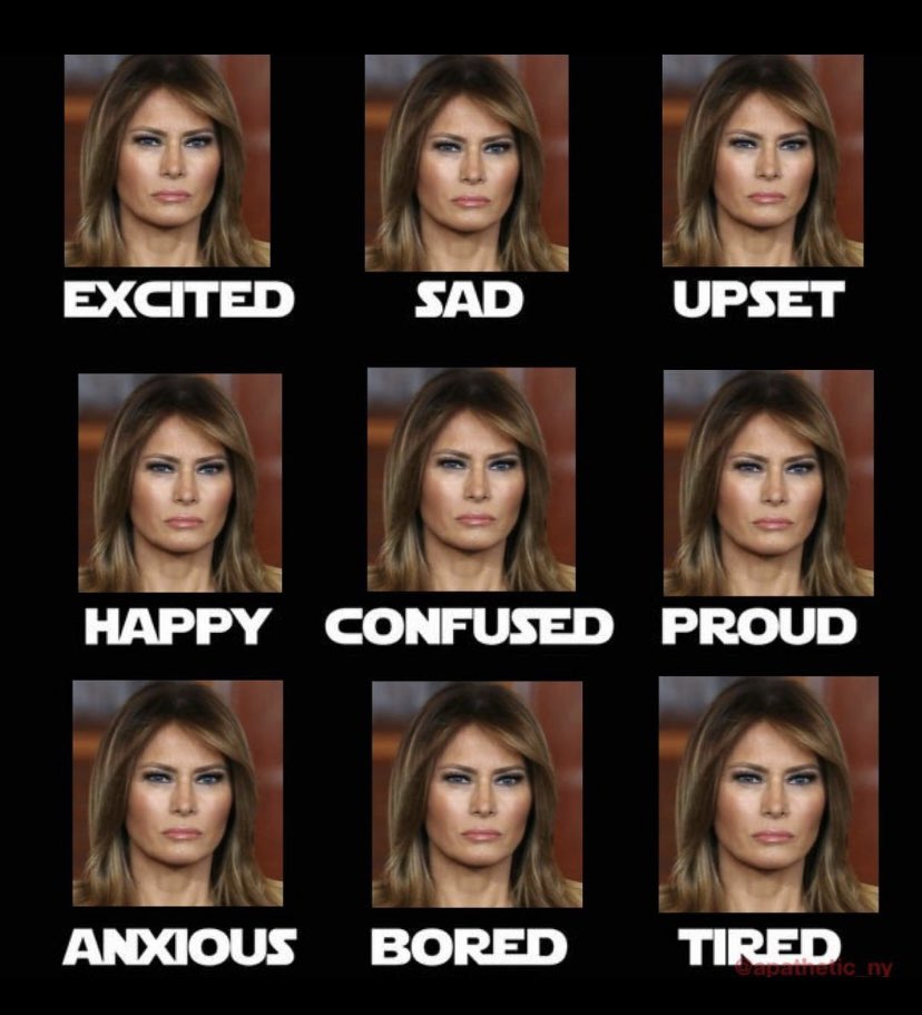 The many moods of Melanoma Trump