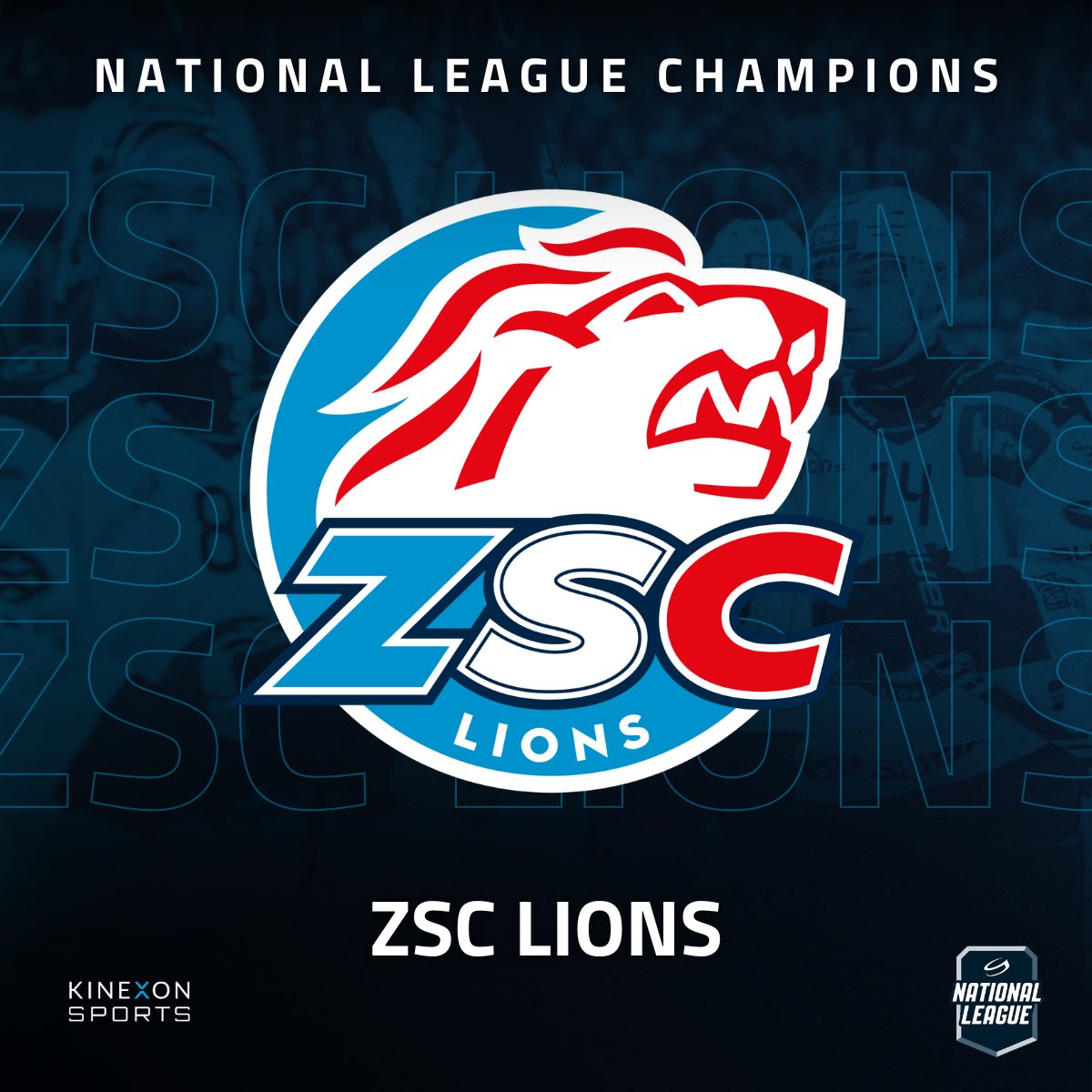 Congratulations @zsclions on winning the Swiss National League Finals! 🦁🏆 We are proud of our two customers in the final, ZSC Lions and Lausanne HC, who competed their hearts out in yet another all-KINEXON championship. #InnovateTheGame #wearabletech #sportsdata #ZSCLHC