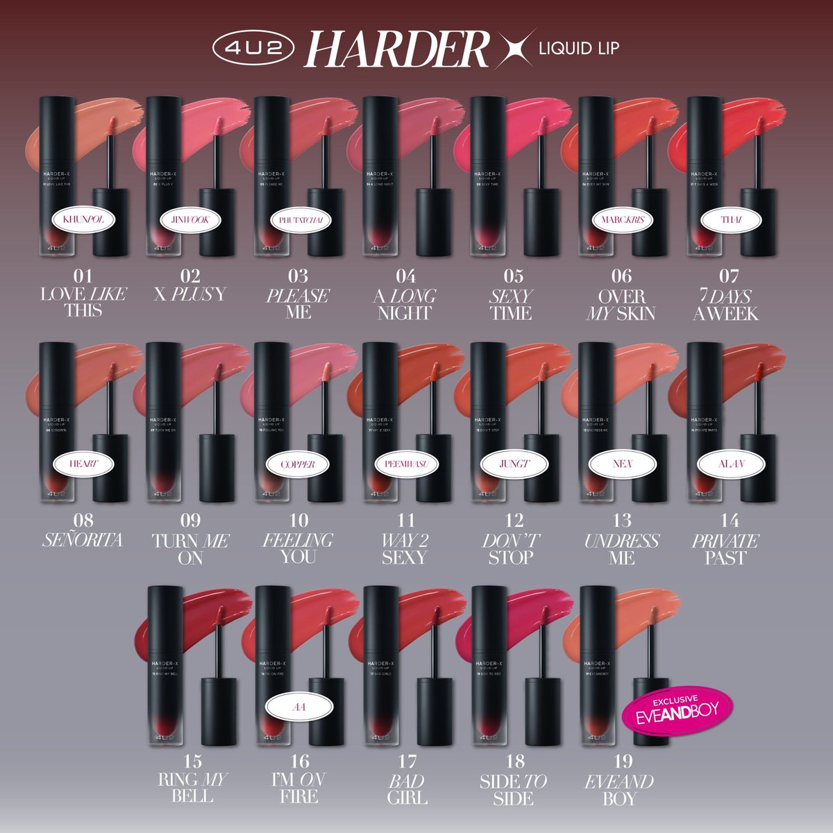 แจกลิปคับ💄

👀เลือกได้ว่าจะรับเป็นเฉดไหน

กติกา: รี+ฟอลX(แอคนี้) 
  👉🏻เม้นเฉดไว้ได้เลยน้า

สุ่มวันที่: 23/05/2024
(ช่วงนี้เค้าสอบ🙏🏻)

#4U2xBUS #4U2HARDERxBUS
#4U2Thailand #4U2Cosmetics #4U2Presenter2024