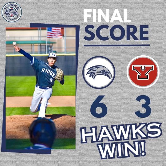 River Ridge Baseball (@rrhawksbaseball) on Twitter photo Hawks win!
<a href="/Jack_VonRueden/">Jack Von Rueden</a> 6 strong innings on the hill & Donald Pringle with the save.
Great senior night for the boys. Hawks win!
<a href="/Jack_VonRueden/">Jack Von Rueden</a> 6 strong innings on the hill & Donald Pringle with the save.
Great senior night for the boys.