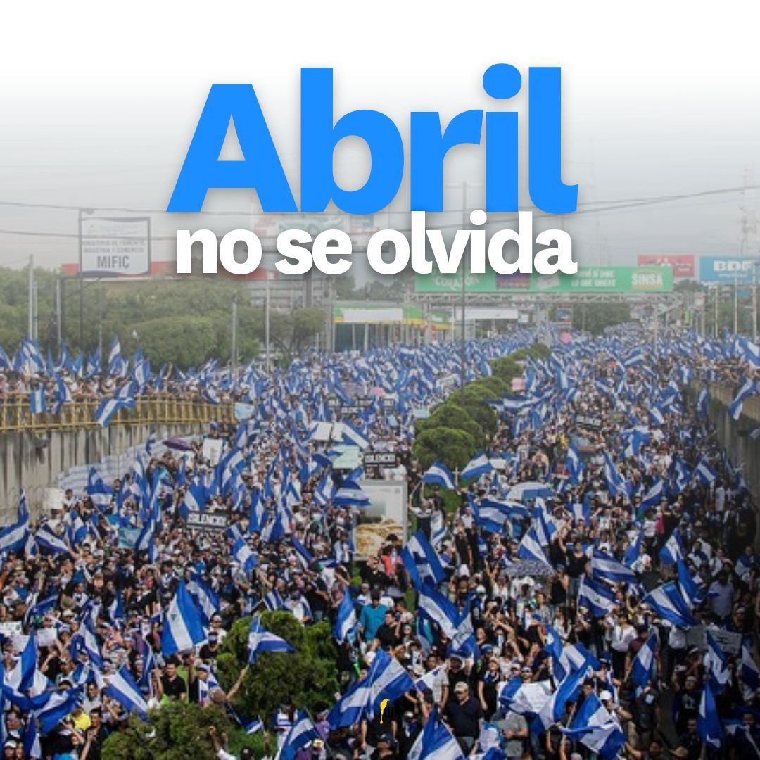 Por un mañana más justo, recordamos a las víctimas de abril 2018 y exigimos cambios en Nicaragua. #AbrilVive #AbrilNoSeOlvida #SOSNicaragua