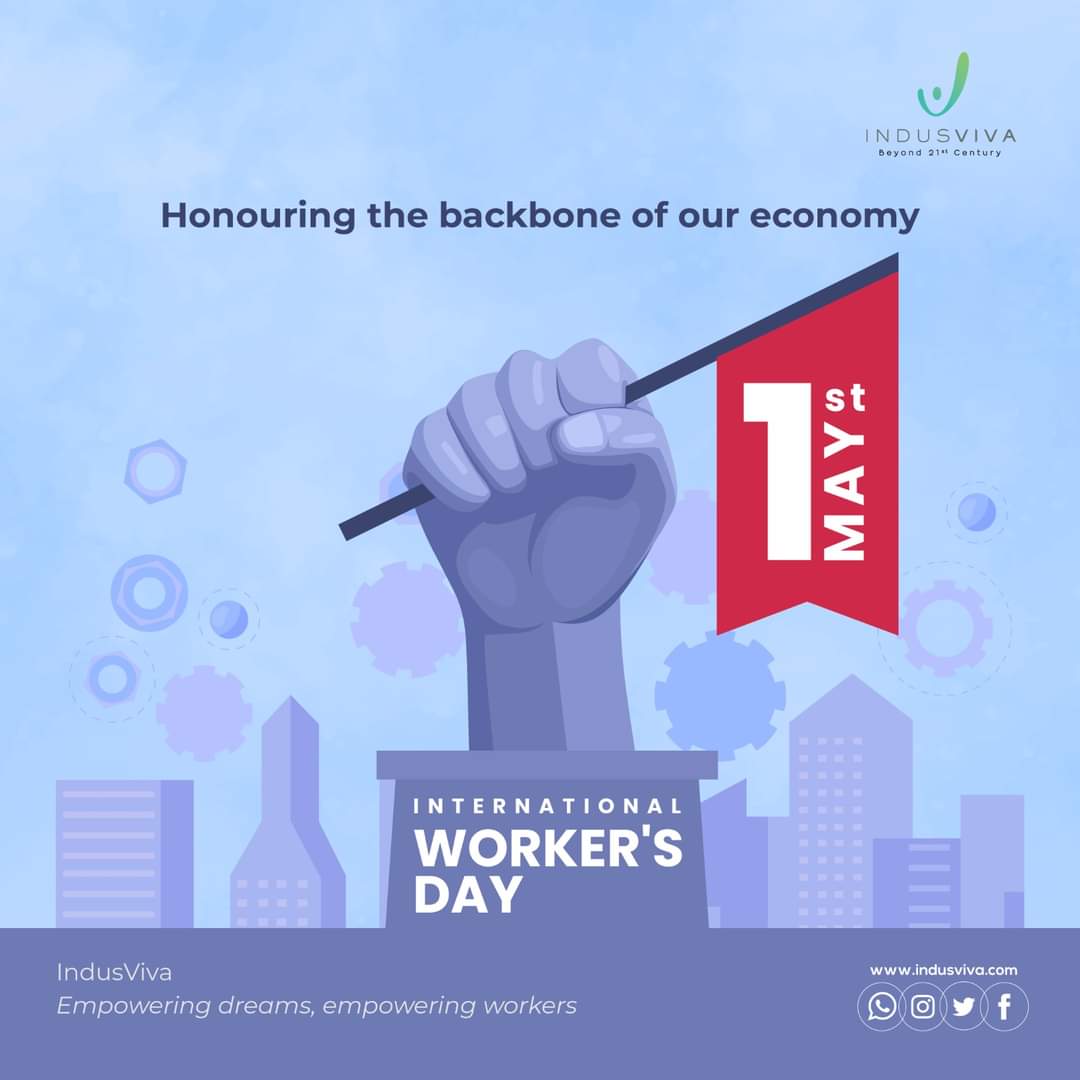 Happy Workers' Day to the unsung heroes who make it all possible.
#mayday #mayday2024 #Labour #labourday #labourday2024 #Workers #may1st #IndusViva #vibrantviva