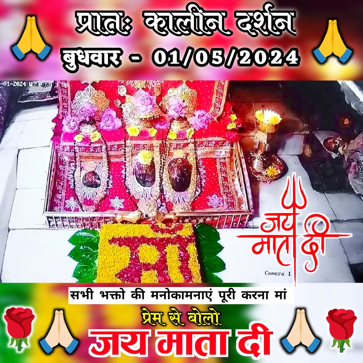 प्रातः कालीन दर्शन l जय माता दी 🌹🙏🌹