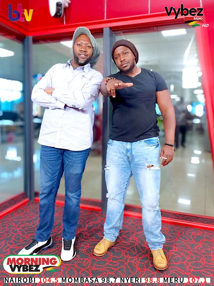 The dynamic duo on air and online on #MorningVybez Where are you listening from? @KevMatara & @KevoBaddman