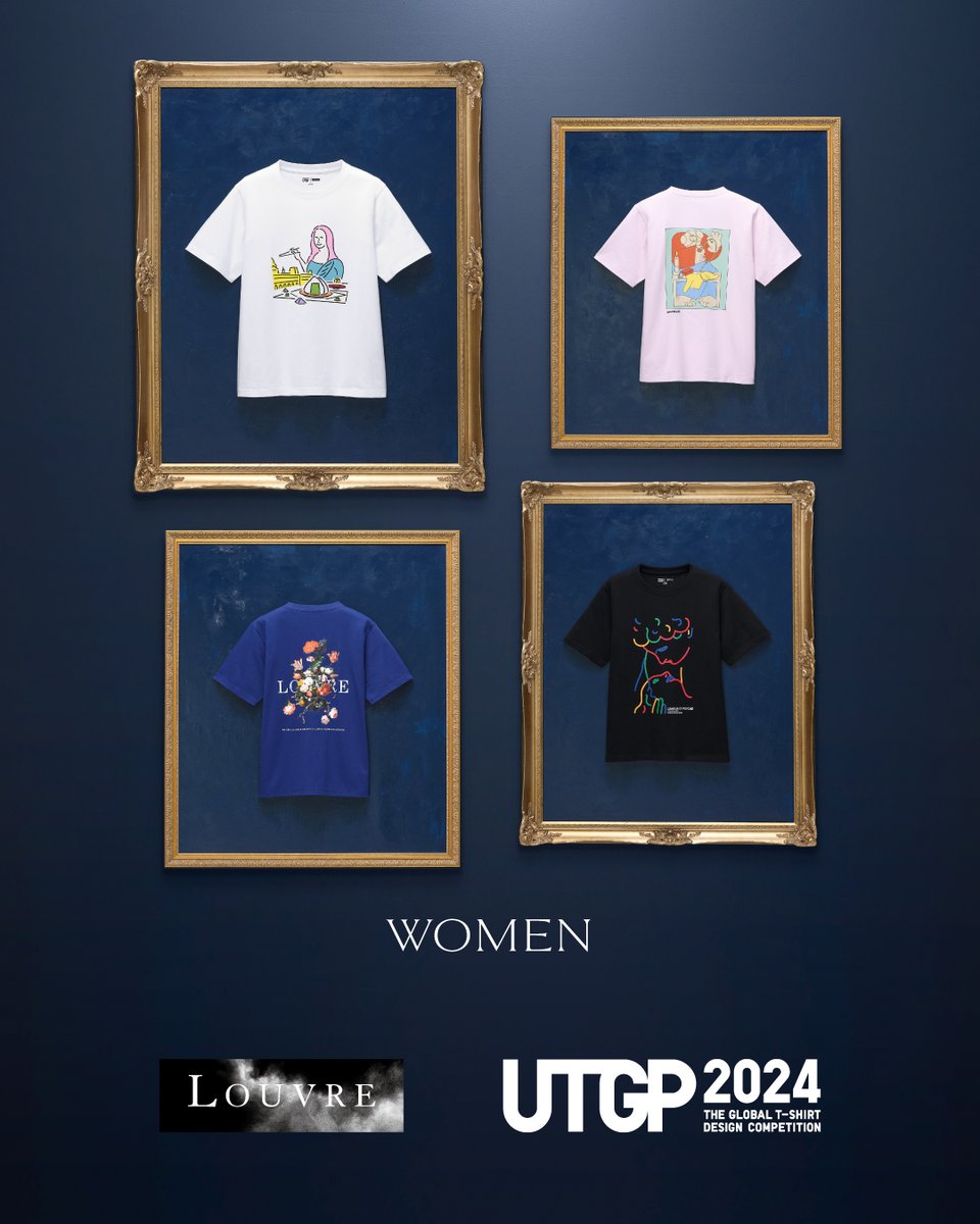S1235❤️ ユニクロUTGP 2024 ルーヴル美術館 UTシャツ S ピンク ユニクロ新作】ルーヴル美術館×UTが発売間近！ユニークなデザインのT