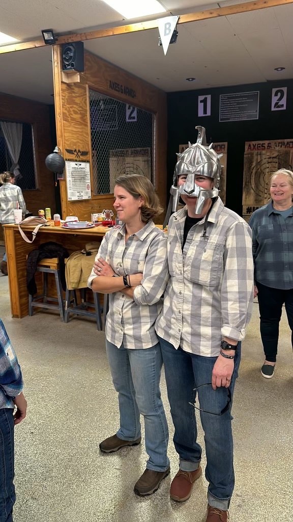 What is on his head?? 🤣 Guess knights like to come on over to the Hatchet House!

#axesandarmor #faync #fay #fayettevillenc #springlakenc #raefordnc #ftbragg #fortbragg #ftliberty #fortliberty #axethrowing #pool