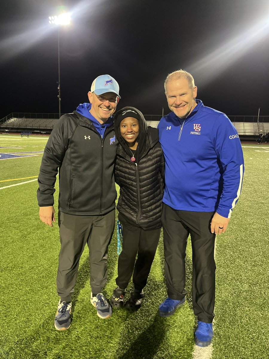 Very proud of our own Laila Adeyola who is interning with Health Sciences Charter School as a flag coach!
