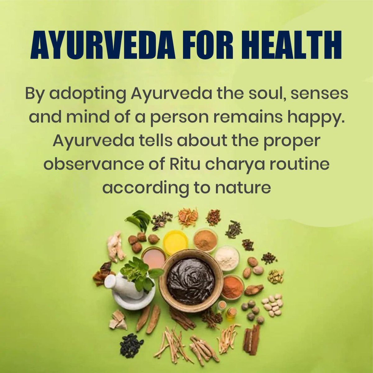 Sant Shri Asharamji Bapu always stressed on Ayuvedic procedures for Healthy Living , because it's the only way to  Wellness Journey and long life. 
Let's follow Ayurveda in our life
#आयुर्वेदामृत