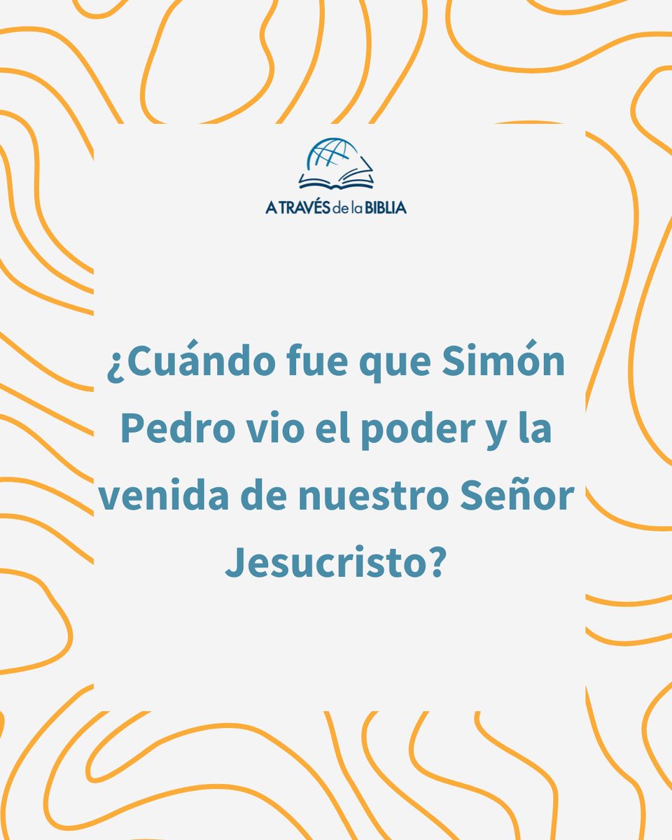 La Biblia no es un montón de mentiras ni un cuento de hadas. Está basada en hechos reales. Si estás listo para dejar tus pecados, Dios te mostrará la verdad. ¡Es hora de abrir los ojos! 📖👀

Acompáñanos en el estudio de hoy, en 2 Pedro 1:15-18 bit.ly/ATB30ABR2024