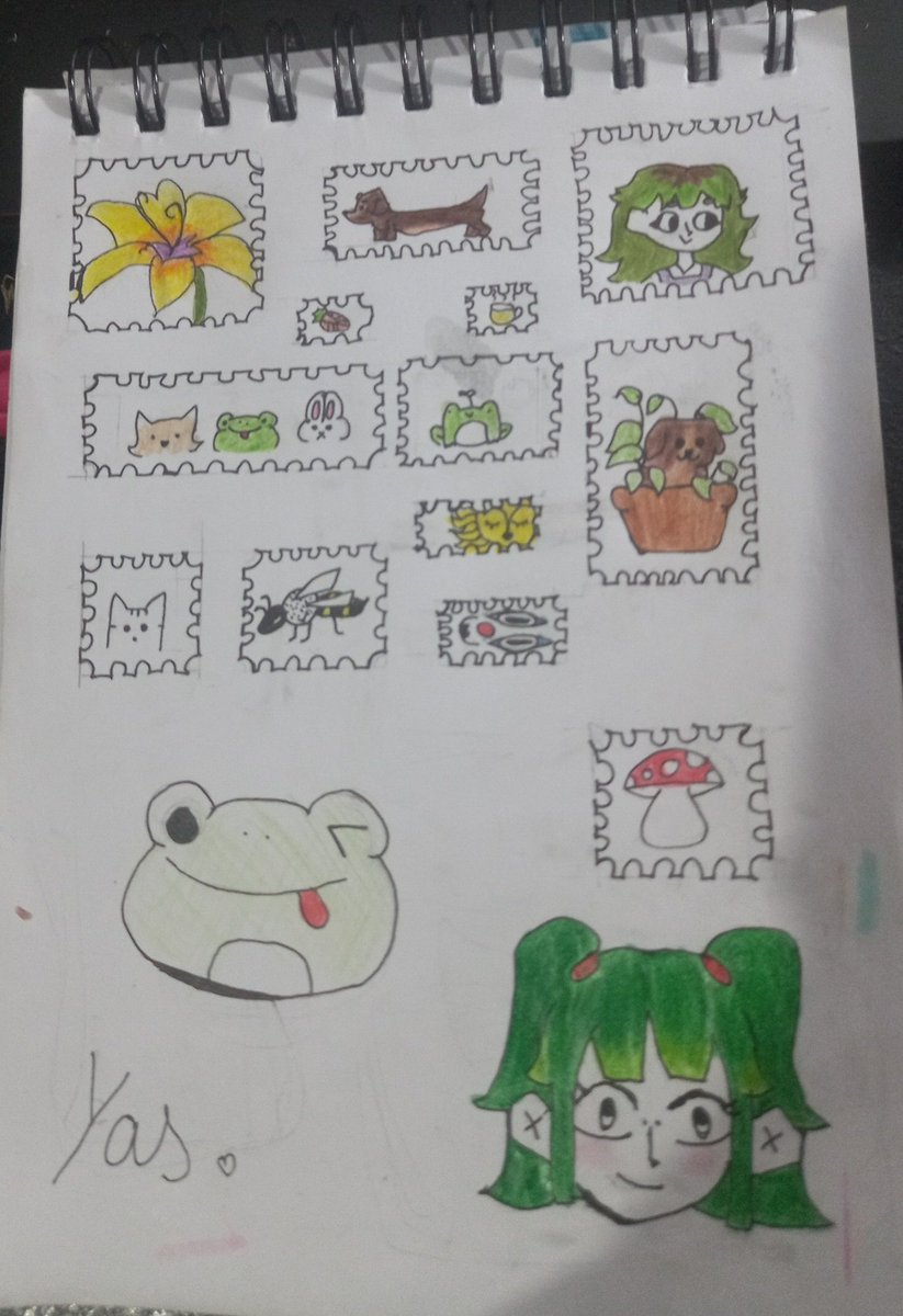 fiz desenhos de coisas que me representam