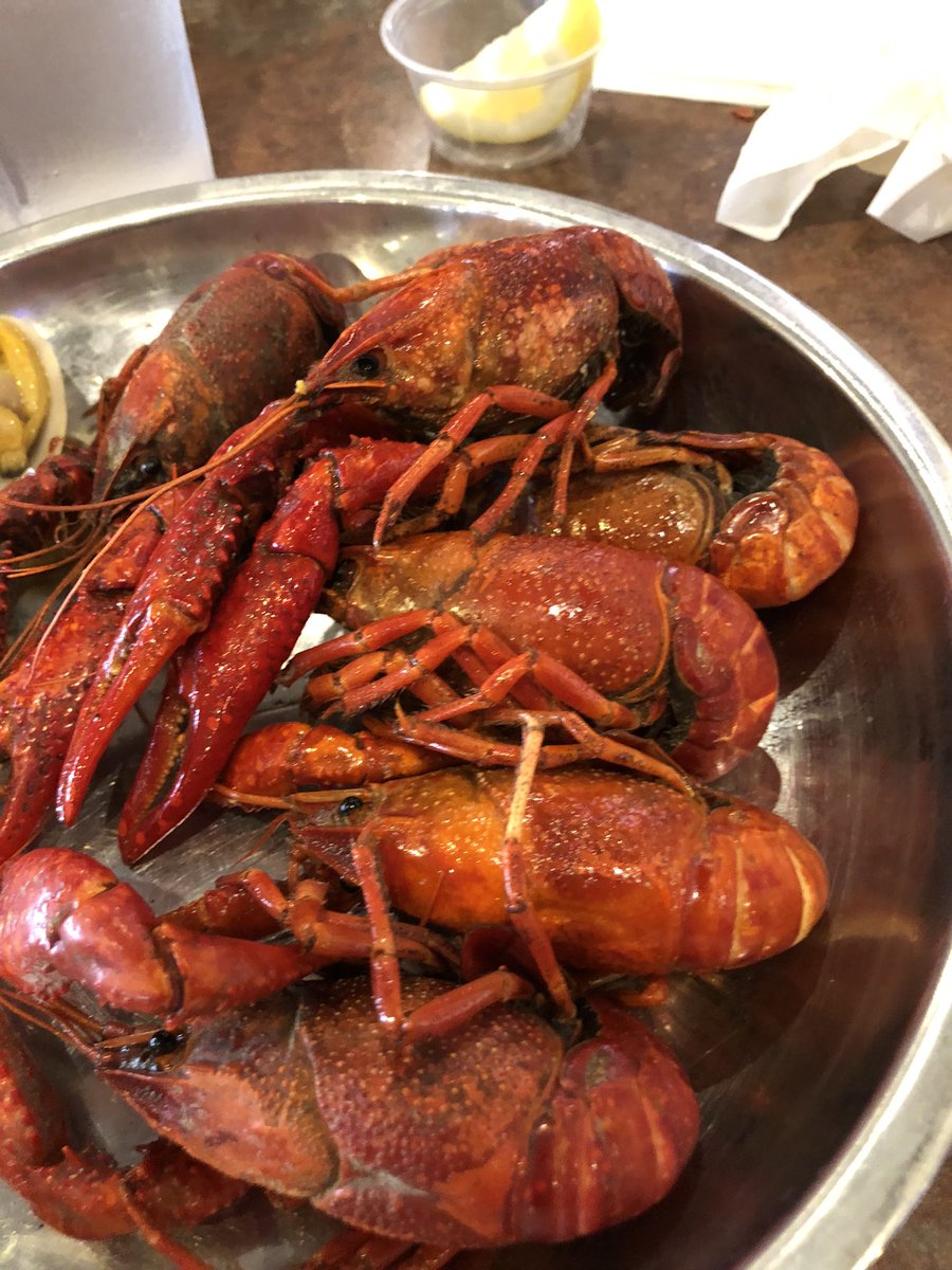 @SwampCajun63 We had these in Lake Charles last week, the size of small lobsters!