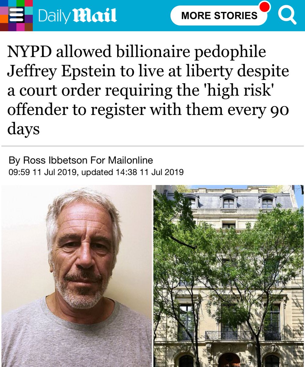 The NYPD serves the worst Zionist monsters in the world, from Benjamin Netanyahu to Jeffrey Epstein.