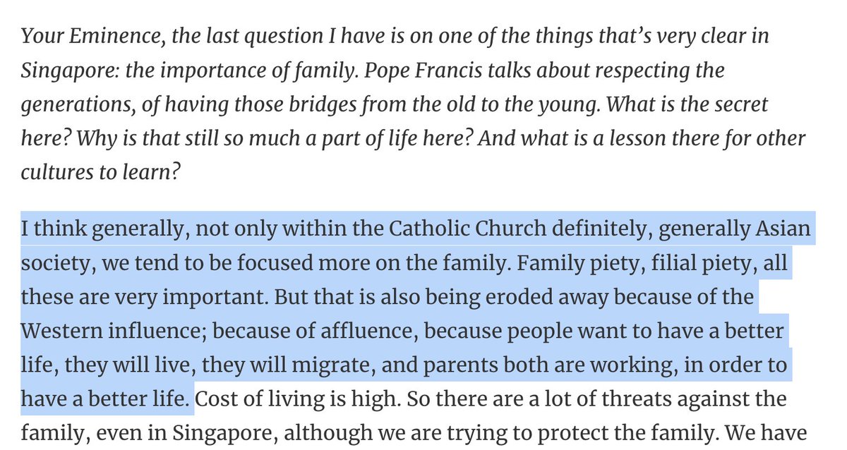 AC_Wimmer's tweet image. A profound point, subtly made by Cardinal Goh: We can re-discover Catholic wisdom and tackle challenges on #family, #secularization, #demography through proven Asian values, even Confucian virtues like filial piety, 孝. In turn, this kind of real #inculturation will enrich…