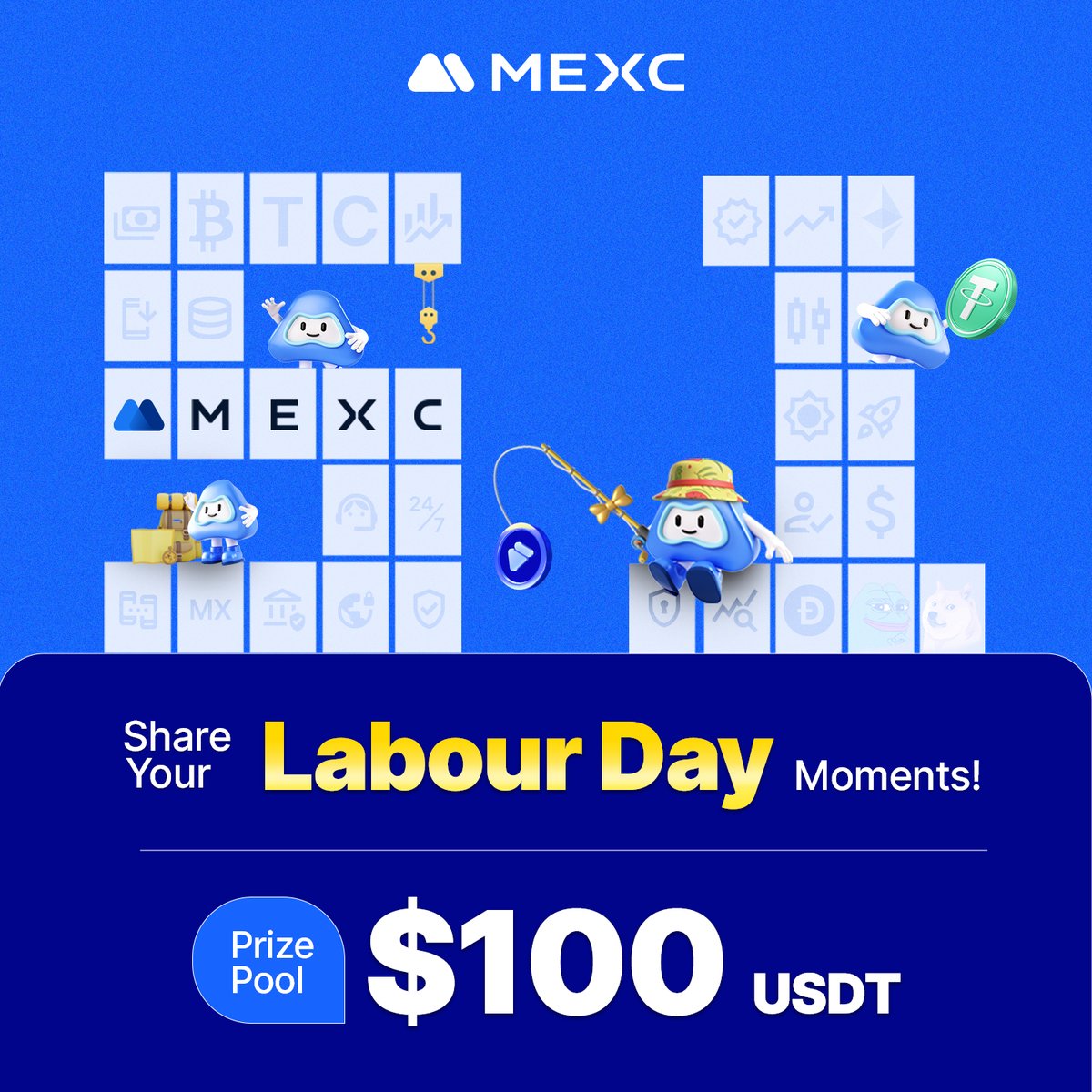 🎉Let’s celebrate Labour Day with $MEXC by sharing your special moments with us! Whether it's a well-earned break or a proud accomplishment, let's honor the spirit of labour together! 1️⃣Follow @MEXC_Official, 💙 and QT 2️⃣Enter now to share 100 USDT: forms.gle/yyq9BuZd17gFyo…