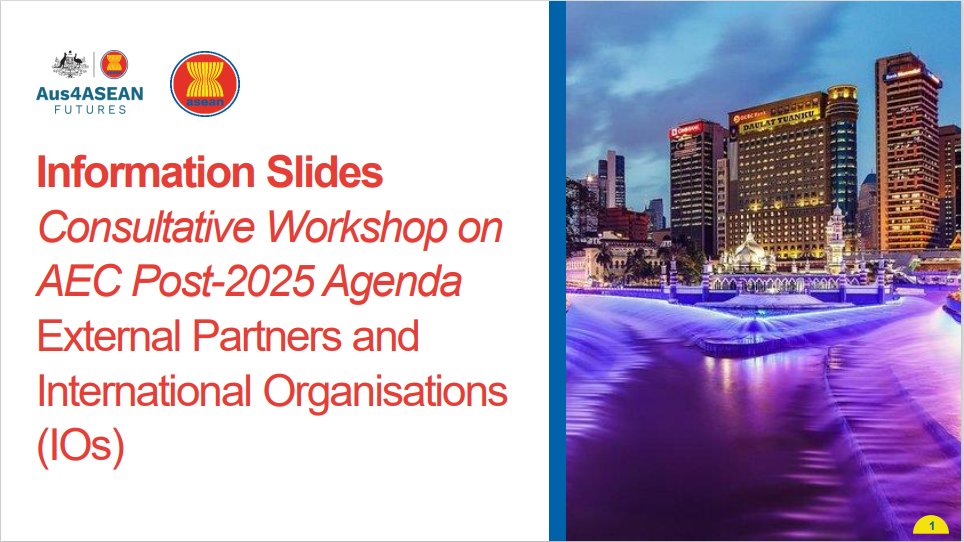 Economic cooperation is a huge part of Australia’s engagement with @ASEAN, our 2nd largest trading partner. 

Pleased to support consultations on #ASEANEconomicCommunity post-2025 vision to share 🇦🇺 views on building trade & investment #AusSEAInvested