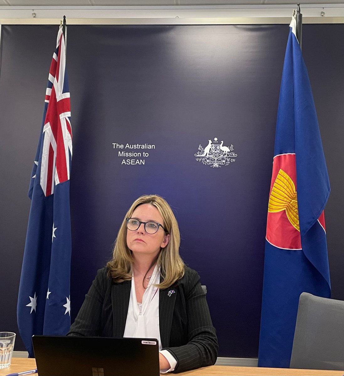 AusAmbASEAN's tweet photo. Economic cooperation is a huge part of Australia’s engagement with @ASEAN, our 2nd largest trading partner.
Pleased to support consultations on #ASEANEconomicCommunity post-2025 vision to share 🇦🇺 views on building trade & investment #AusSEAInvested https://t.co/4YIWF0XteU
