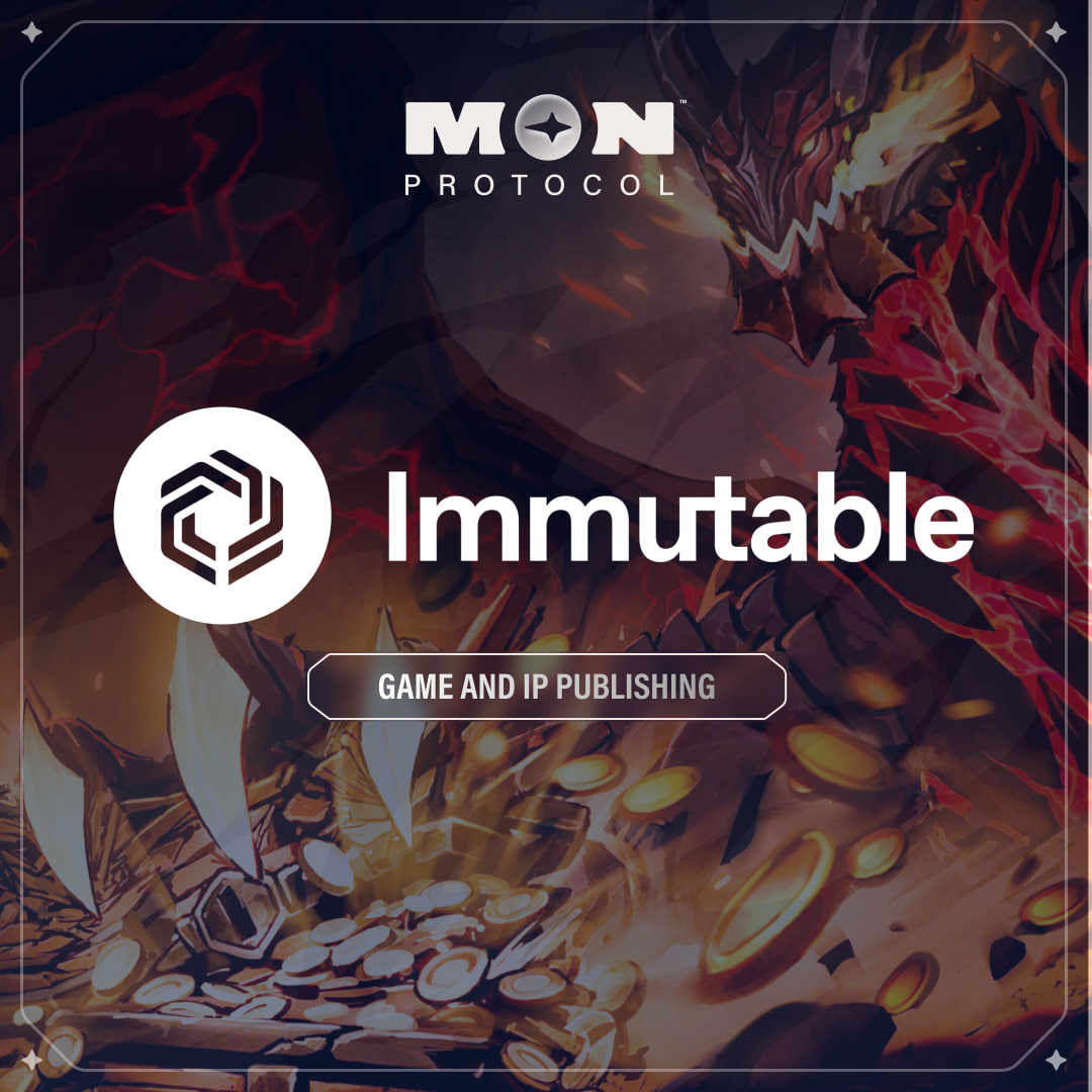 Official Partnership Announcement - Immutable 

We are excited to announce that MON Protocol will be the game and IP publishing partner of the Immutable blockchain.

@MONProtocol 🤝 @Immutable 

monprotocol.ai/blog/mon-proto…

Immutable is a global leader in gaming on a mission to bring…