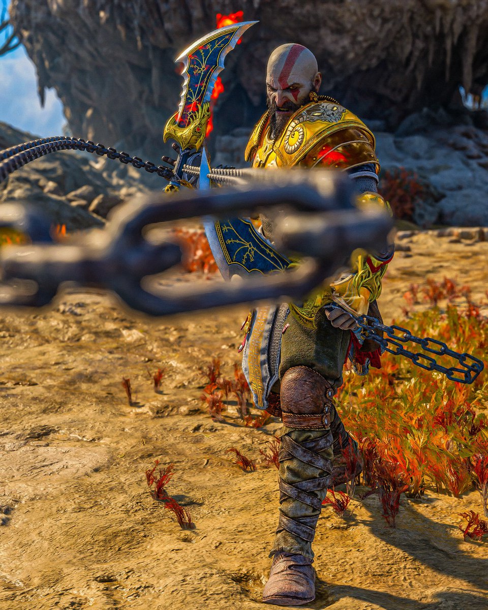 _Spartan_gamer's tweet photo. Chains of Chaos
#GodOfWarRagnarok
#Kratos
#BladesOfChaos https://t.co/tykUQ3Dec6