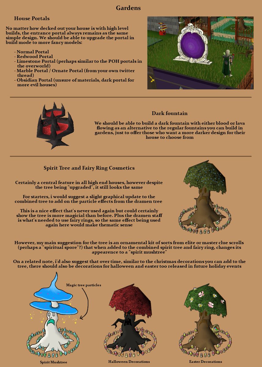 Gamez_Expert's tweet photo. @JagexJerv (pt.2) The nexus upgrades might be a bit too on the technical side if you're more interested in cosmetic additions. But really interested to see what you make of my concepts from the garden section, really think they have potential https://t.co/jugmsksn08