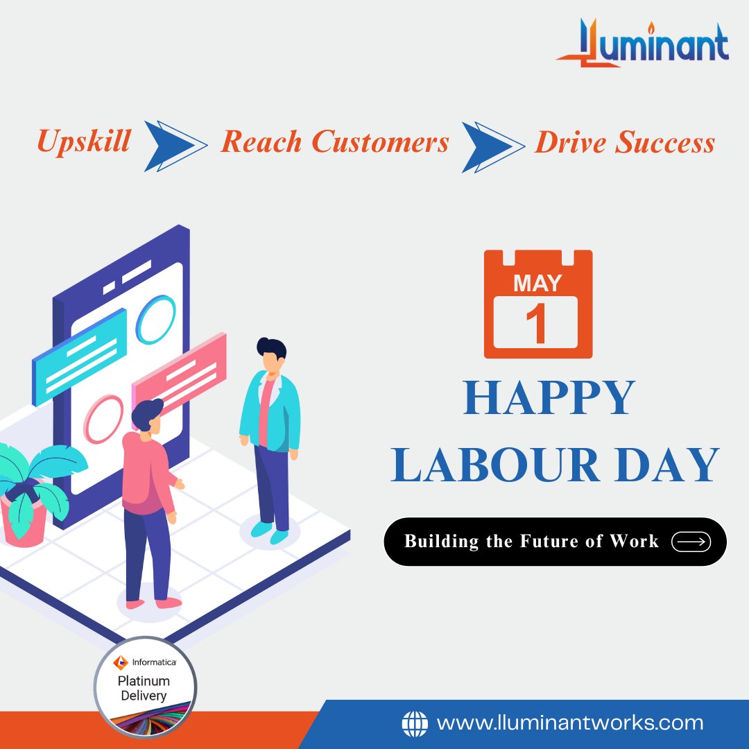 'Cheers to the hardworking souls shaping tomorrow's workplace with data-driven dedication! 🌟 Join us at  #DataForGood #MayDay #LluminantWorks #DataEmpowerment