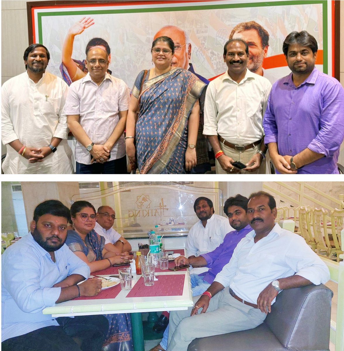 Karthik81874938's tweet image. Yesterday in Gandhi Bhavan discussed to help our @INCIndia MP candidates👍#ProfessionalsforProgress💐
@drjgeetareddy @INCTelangana @revanth_anumula 
@ProfCong @pravchak @ShashiTharoor @AIPCTelangana @NavikaHarshe @drshravanreddy @SandeepBhusha18 @IYC
@Bhatti_Mallu @ShivaJyotsna