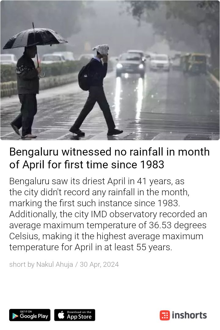 #Bengaluru sees 👀 the effects of #ClimateCrisis. #ClimateChangeIsReal