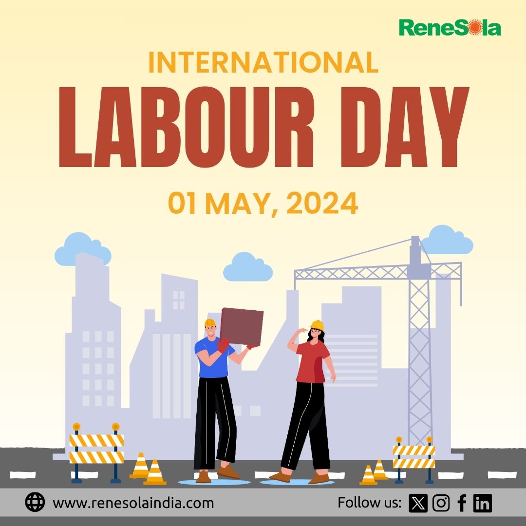 Happy International Labour Day! Today, we celebrate the incredible contributions of workers around the world. Their dedication, skills, and resilience keep our societies running and drive progress. #InternationalLabourDay #WorkersDay #ThankYouWorkers #Renesola