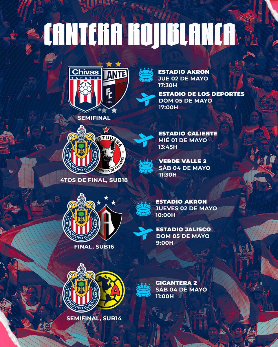 TapatioCD's tweet photo. 🇫🇷🐐 Nuestra #CanteraRojiblanca tendrá una semana intensa. 

¡A PELEAR POR TODO! 🔥 https://t.co/92DGJibc8d
