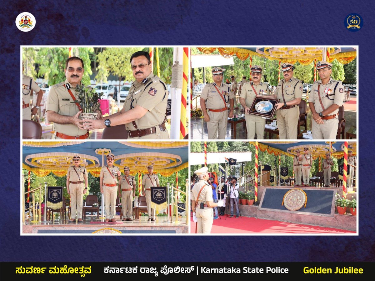 Yesterday Hon'ble @PratapReddyC IPS Director General of Police,Internal Security Division,was retired&on this occasion,he was felicitated by a farewell parade @ Koramangala KSRP 3rd batn Ground in the presence of Karnataka Police Force Chief @DgpKarnataka &Senior Police Officers.