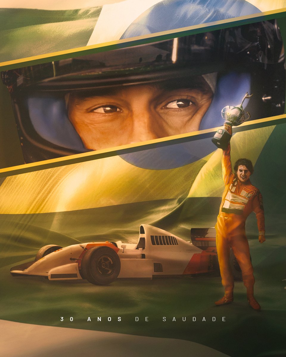 Foi e sempre será um ídolo de todo o Brasil! 🇧🇷 30 anos sem Ayrton, mas com Senna eternizado em nossa memória! 💚 #AvantiPalestra