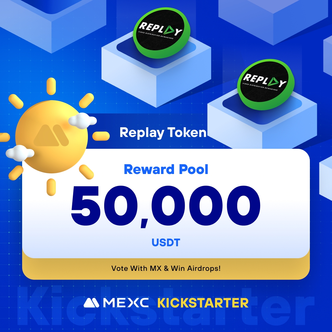 .<a href="/ImagineReplay/">Replay</a>, a blockchain-powered video analytics &amp; text-to-video generative AI protocol, is coming to #MEXCKickstarter 🚀

🗳Vote with $MX to share massive airdrops
📈 $RPLAY/USDT Trading: 2024-05-02 05:00 (UTC)

Details: mexc.com/support/articl…