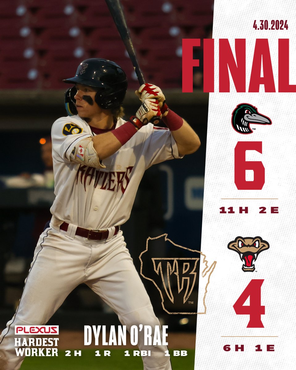 End of Game 1.

Our Plexus Hardest Worker of the Game is Dylan O'Rae: 🤝 plexus.com/en-us/careers 
#tratnation