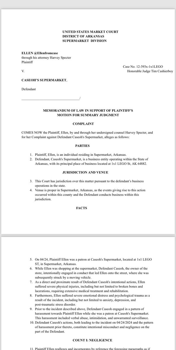 EllenfromCase's tweet image. The lawsuit has been filed. You have been SERVED. Thought you could get away with it? I will see you in court. #EllenFromCase @CaseOh__ @CaseohsMarket @SIimFromCaseOhs @TimfromCaseOhs @JimFromCaseOhs @QuanFromCaseoh