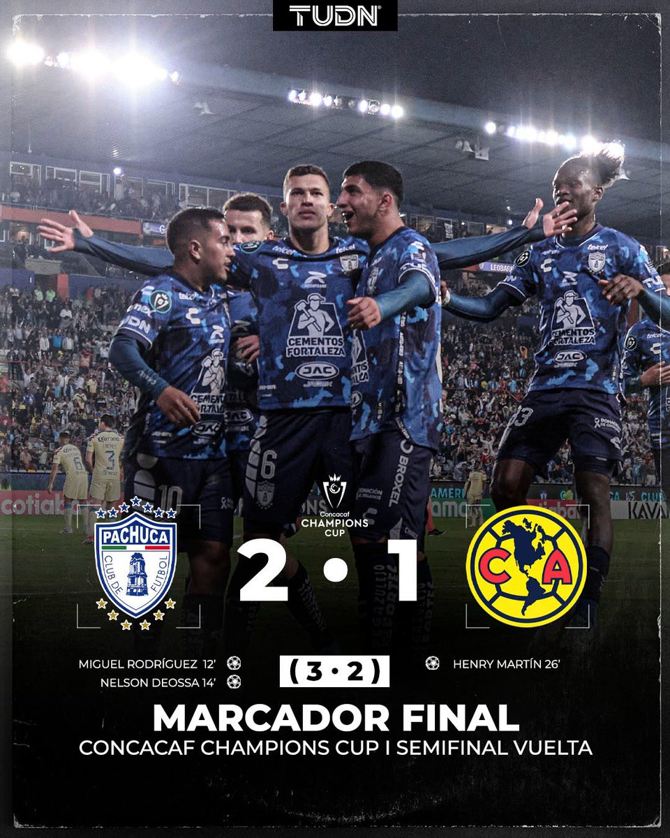 ¡El Pachuca es finalista de la Concacaf Champions Cup tras eliminar al América!👏