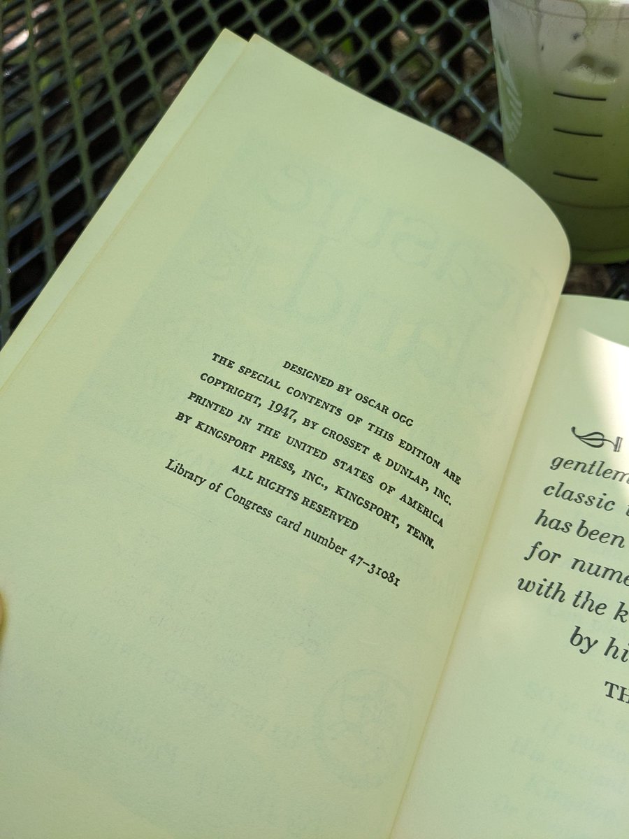 Ok, so, now I have to read it.

Working above a library has its benefits. I got to check out a 1947 edition with cool illustrations! #TreasureIsland #BlackSails