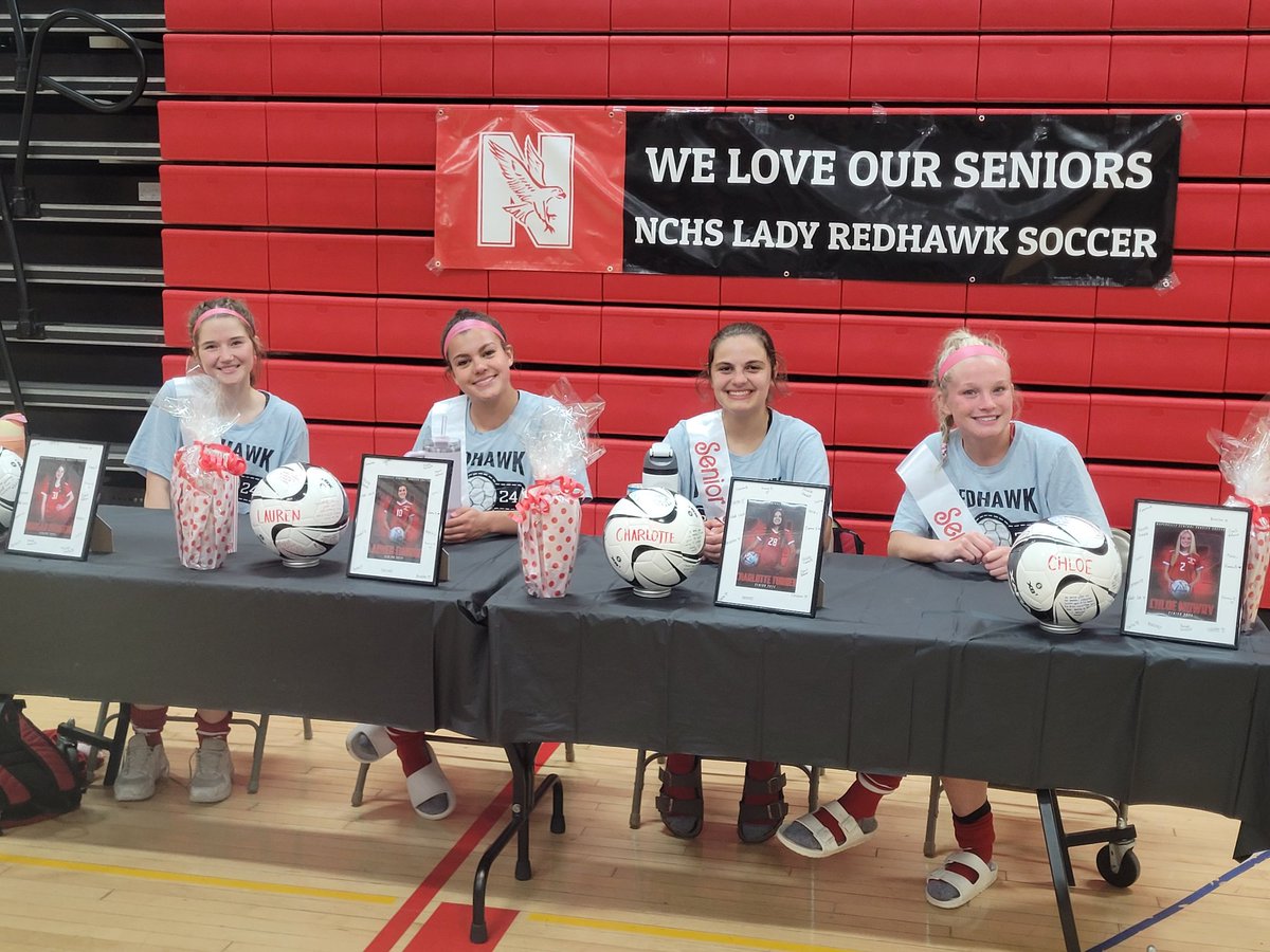 Redhawks win 9-0 on senior night. Goals Russell (2), Thorne (2), McInerney, Sacek (2A), Burke (2A), Brozek (3A) and Ruggiero (A). Cooke also had an assist. Dram had the shutout in goal. Redhawks at home against NNHS 7PM Thursday. We need the Rowdies! @NCHSRedhawks @NCHSOFFICIAL