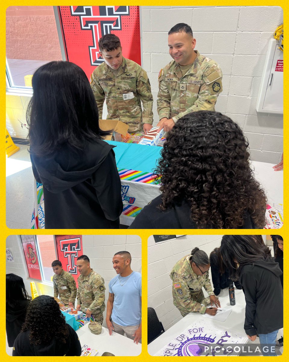 Our Partners In Education the 22nd Chemical Battalion from Ft. Bliss helped us celebrate our April birthdays today!! Scholars always look forward to their treat!! #MissionPossible @MChavez_AMS @iGalindo_AMS @JEspinoza_AMS @ZoTheSilverback