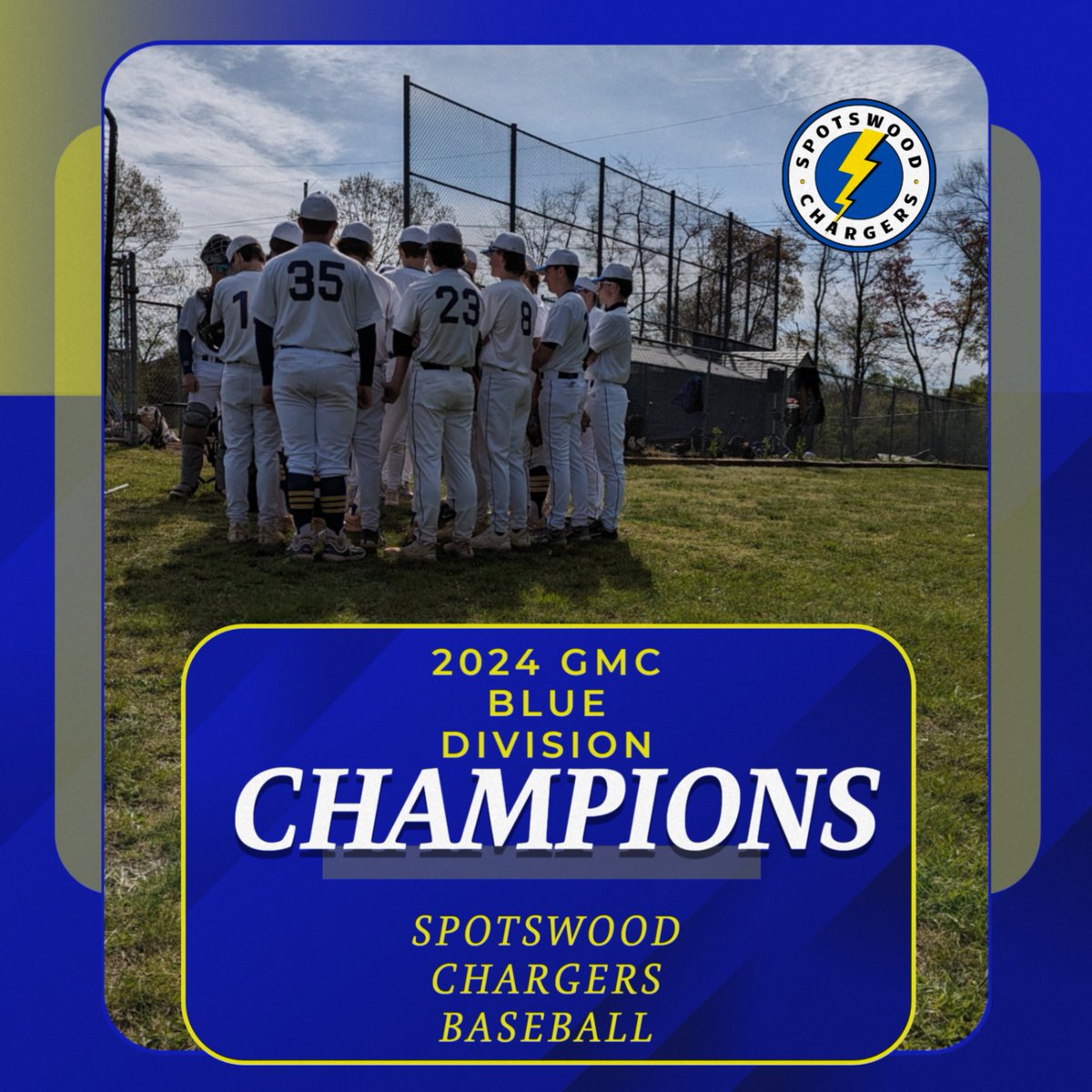 The Chargers clinched the 2024 Blue Division Championship with a 15-9 victory over St. Thomas. Will Buchan knocked in 4 runs. Ryan Orth picked up the victory in relief. highschoolsports.nj.com/game/917548