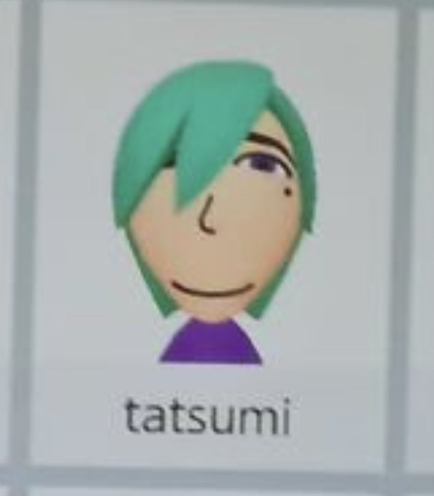 i honestly cannot believe how accurately mii customization was able to capture his Essence. like how. this is more tatsumi than tatsumi herself