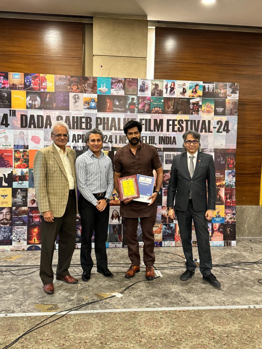 Heartiest congrats🎉 to @Naveenc212 for bagging the #BestActor award at the #24thDadaSahebPhalkeFilmFestival in #NewDelhi For #MonthOfMadhu 💥 #NaveenChandra