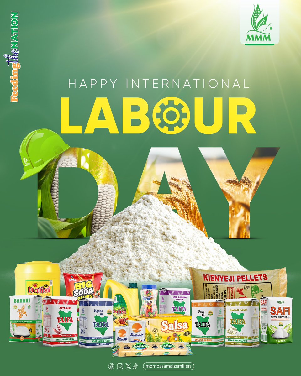 Proudly feeding a working Nation - Happy International Labour Day! #feedingthenation #unganiTAIFA #NDOVUFlour