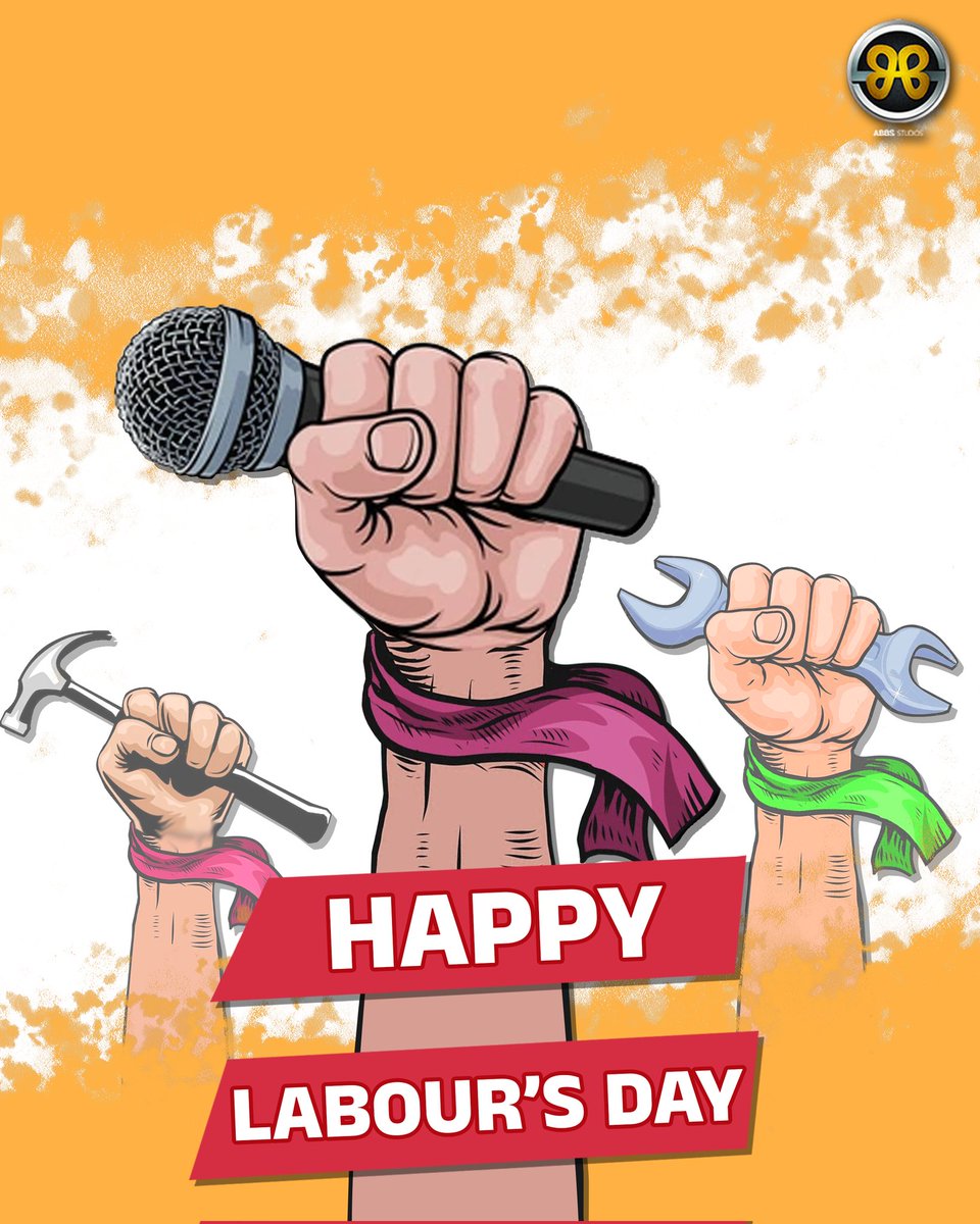 Today, we celebrate the spirit of hard work and dedication that fuels progress and prosperity. Happy Labour Day to every individual who contributes to making a difference! #LabourDay @crbobbymusic #ABBSStudios