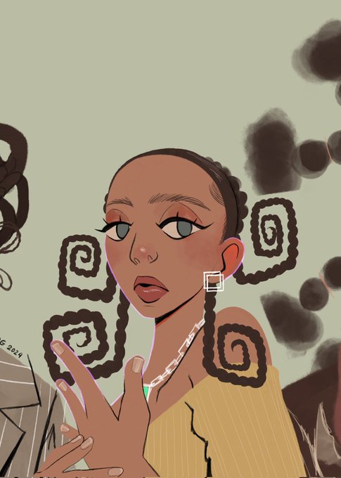 「braid dark-skinned female」 illustration images(Latest)